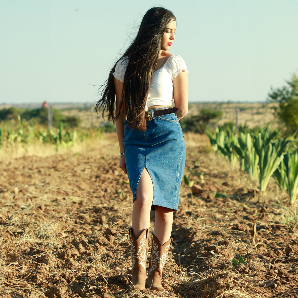 outfit botas vaqueras de mujer Abolengo