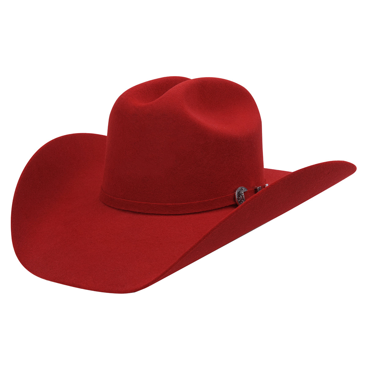 Tombstone Roper red felt cowboy hat.