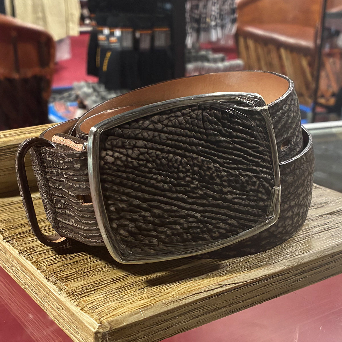 Cinto de piel de Tiburon