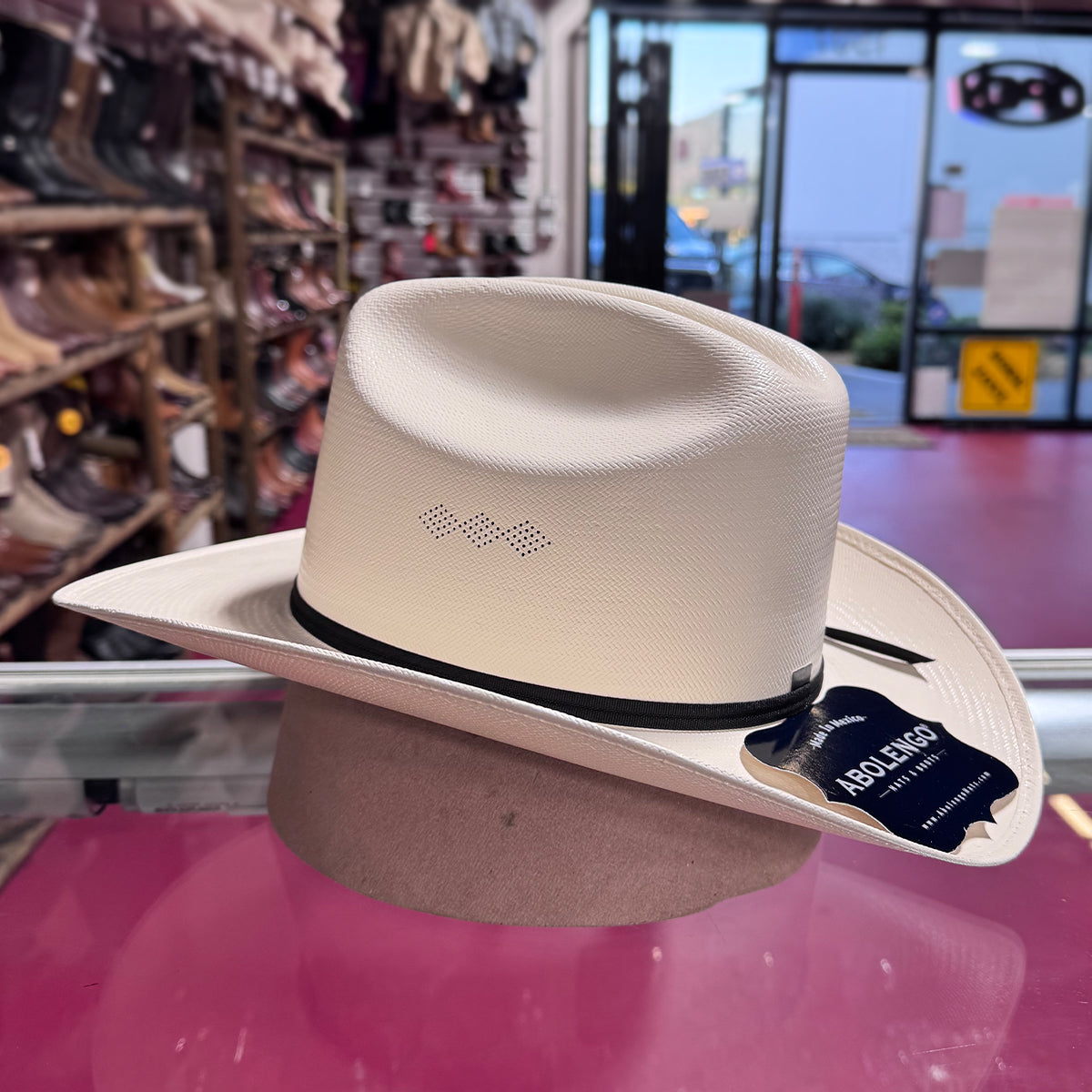 side view of Abolengo Sombrero El Clásico 100x 3" Brim