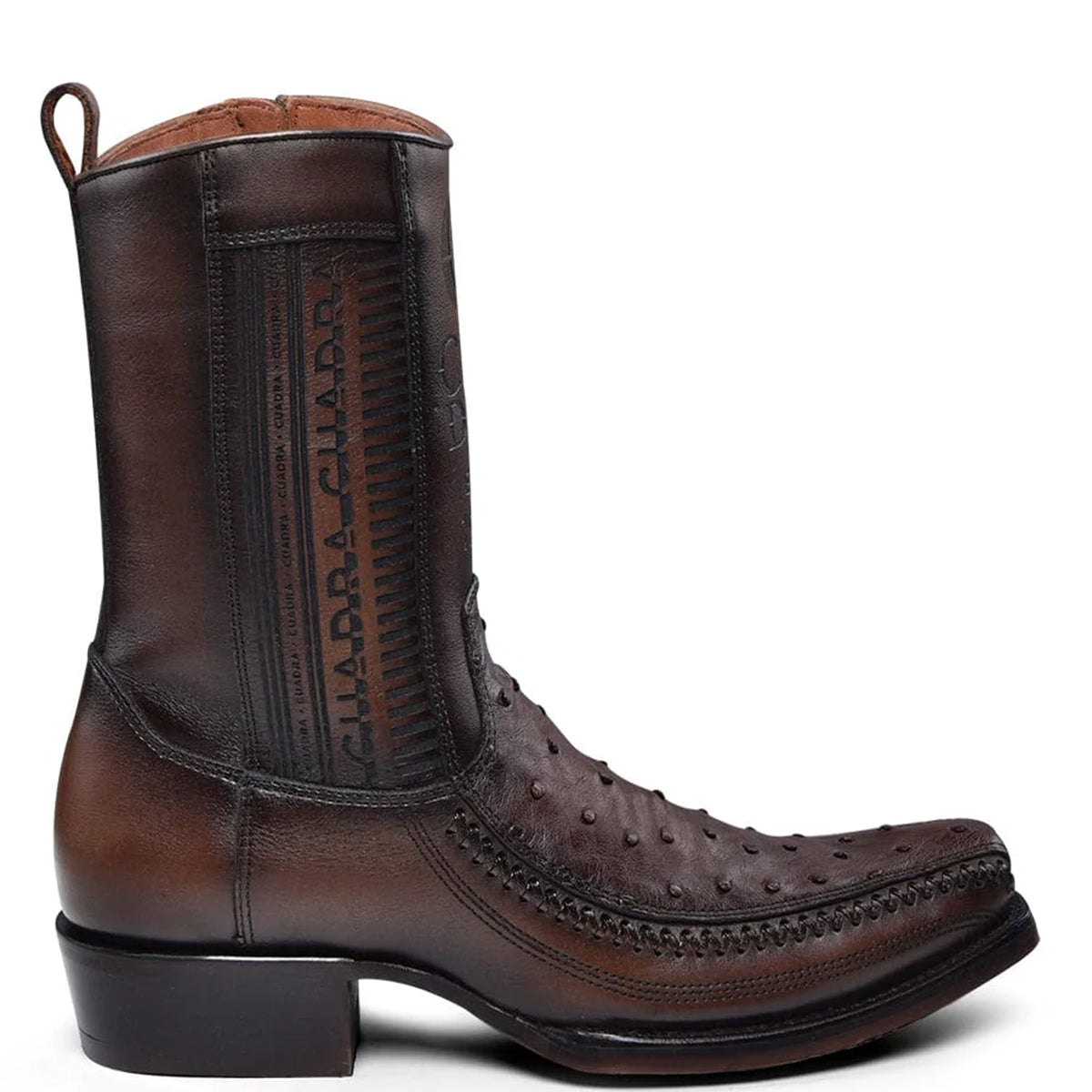 Cuadra Ostrich Boot side view
