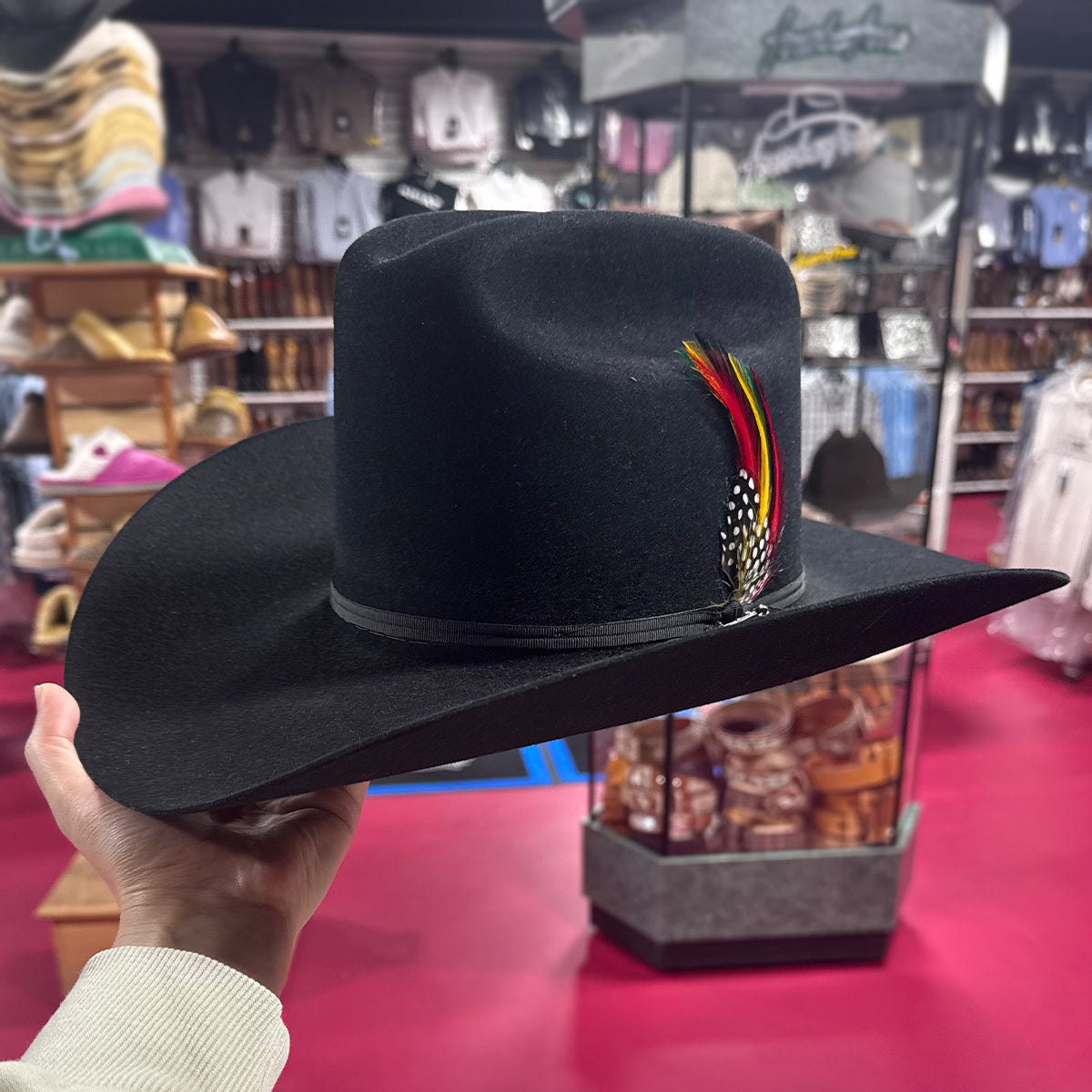 Black Stetson hat 6x Rancher