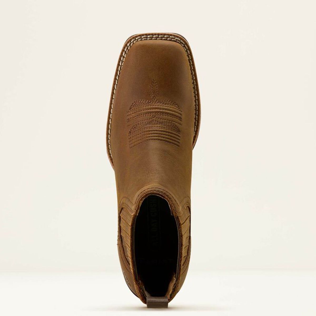 top view of Ariat Booker Square Toe Boots