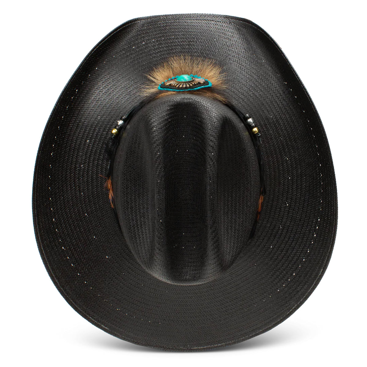 Top view of cowgirl hat