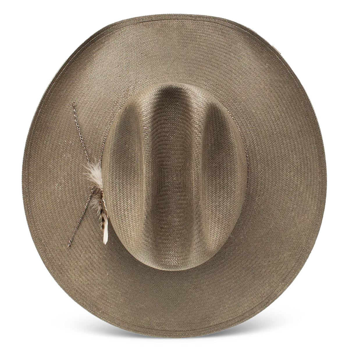 top view of cowgirl hat