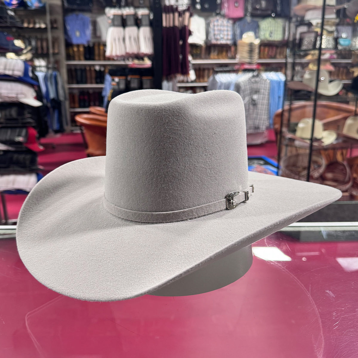 Grey cowboy hat