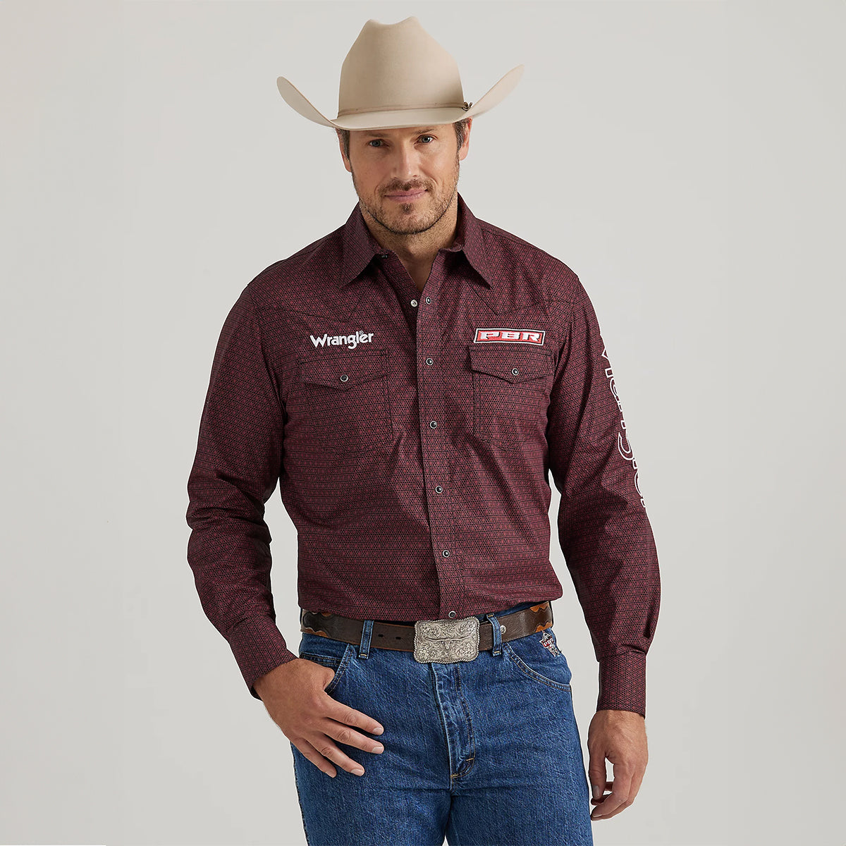 Wrangler Logo Pearl Snap Shirts Wrangler Logo Pearl Snap Shirts