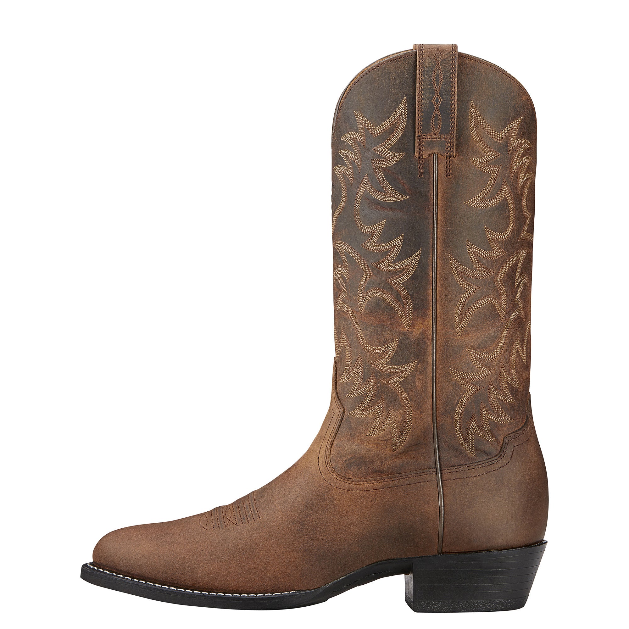 Side view of Ariat cowboy boot Heritage