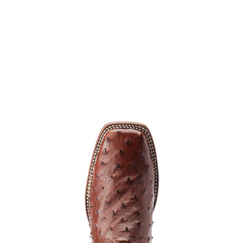 Cinnamon Full Quill Ostrich Boots