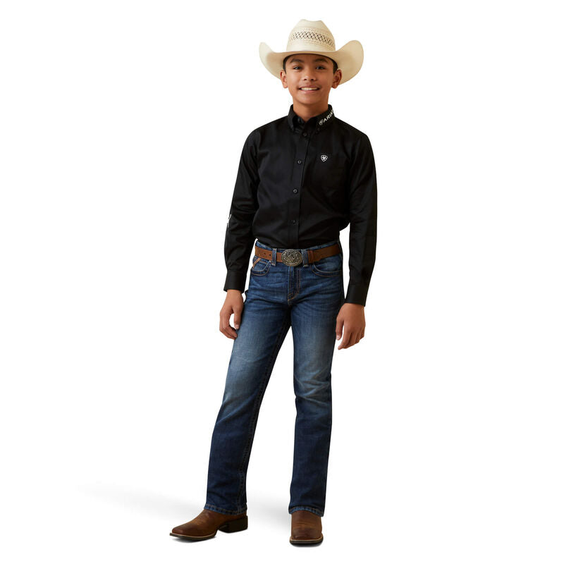 Ariat Youth Western Shirt Black
