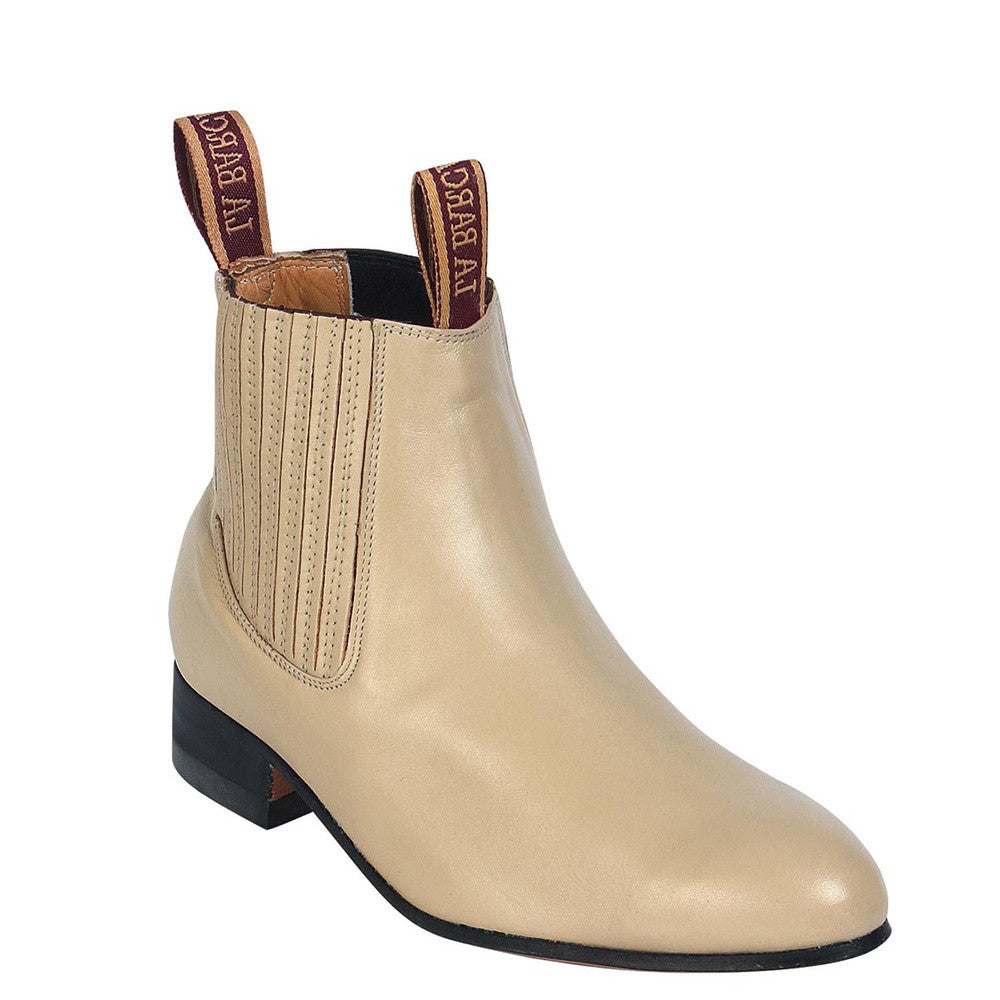 La Barca Botines Color Hueso Paso De Mula