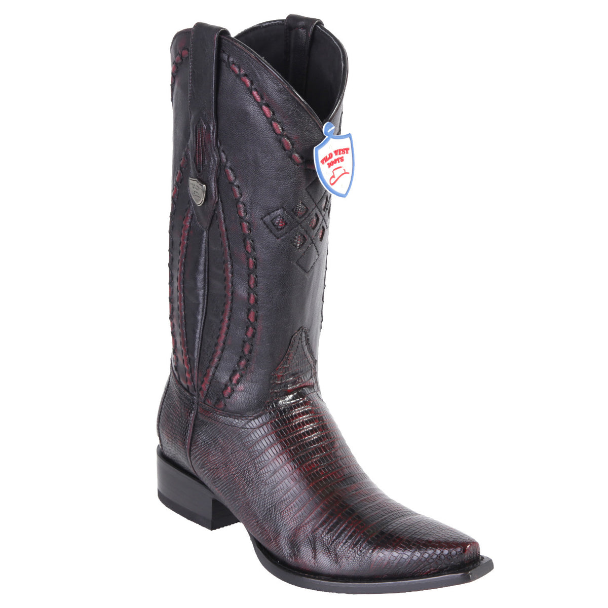 Stivali da cowboy da uomo, con punta quadrata, stile western, suola in Stivali da cowboy da uomo, con punta quadrata, stile western, suola in