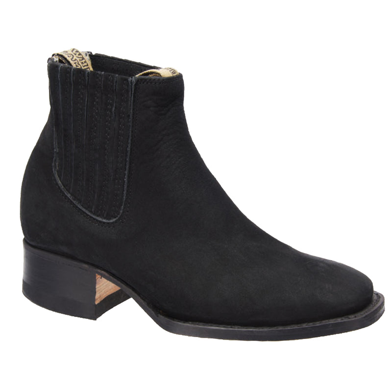 Women's Nogal Black Square Toe Booties