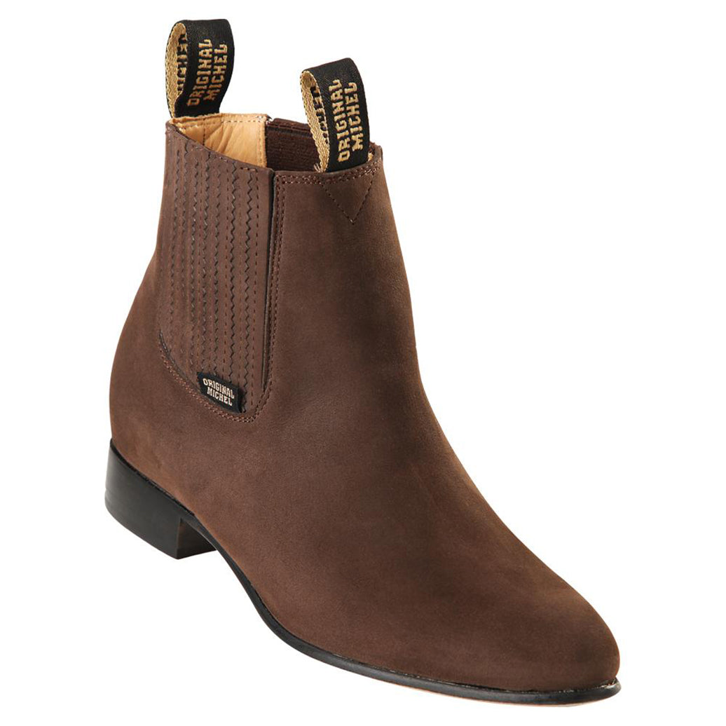 tobacco chelsea boots Tobacco Brown Nubuck Suede Botines Charros