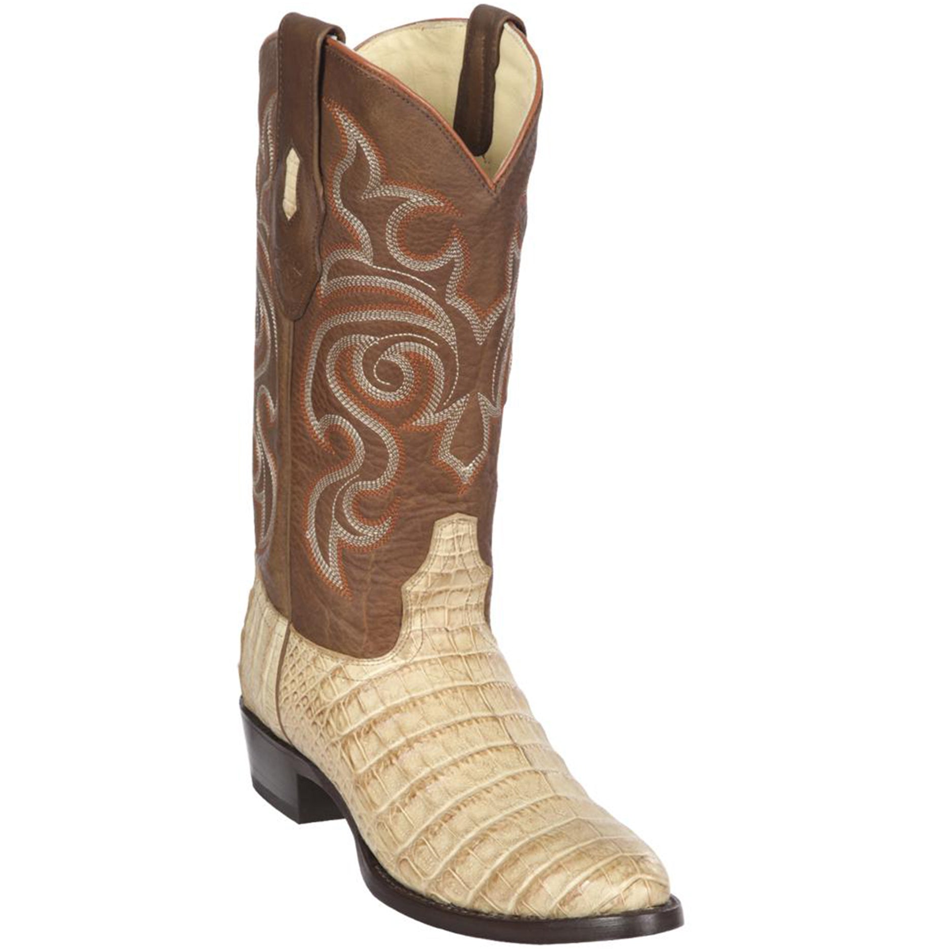 Men's Burgundy Genuine Caiman Belly And Lizard Slip On By Los Altos Boots