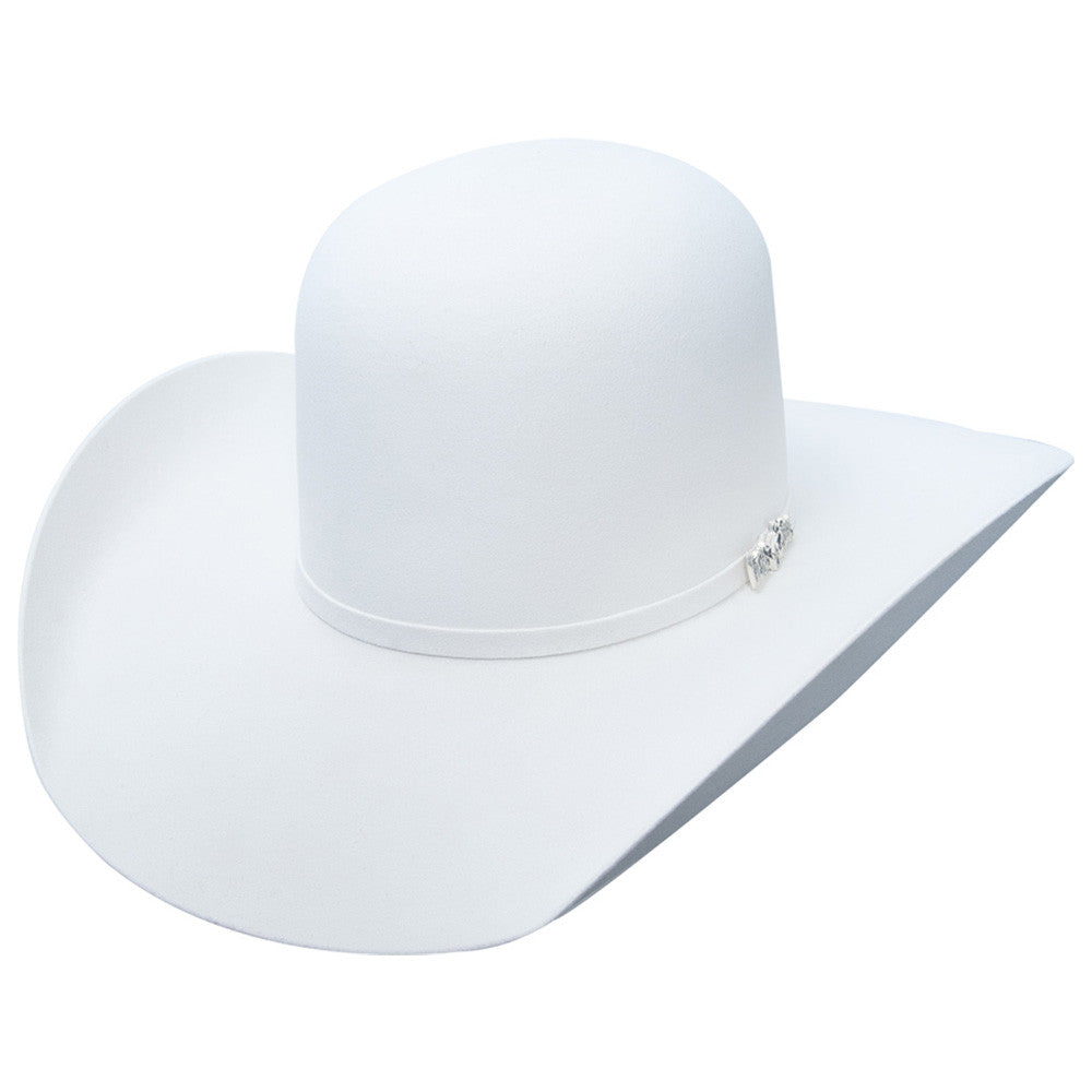 Open Crown White Felt Cowboy Hats Cuernos Chuecos Hats