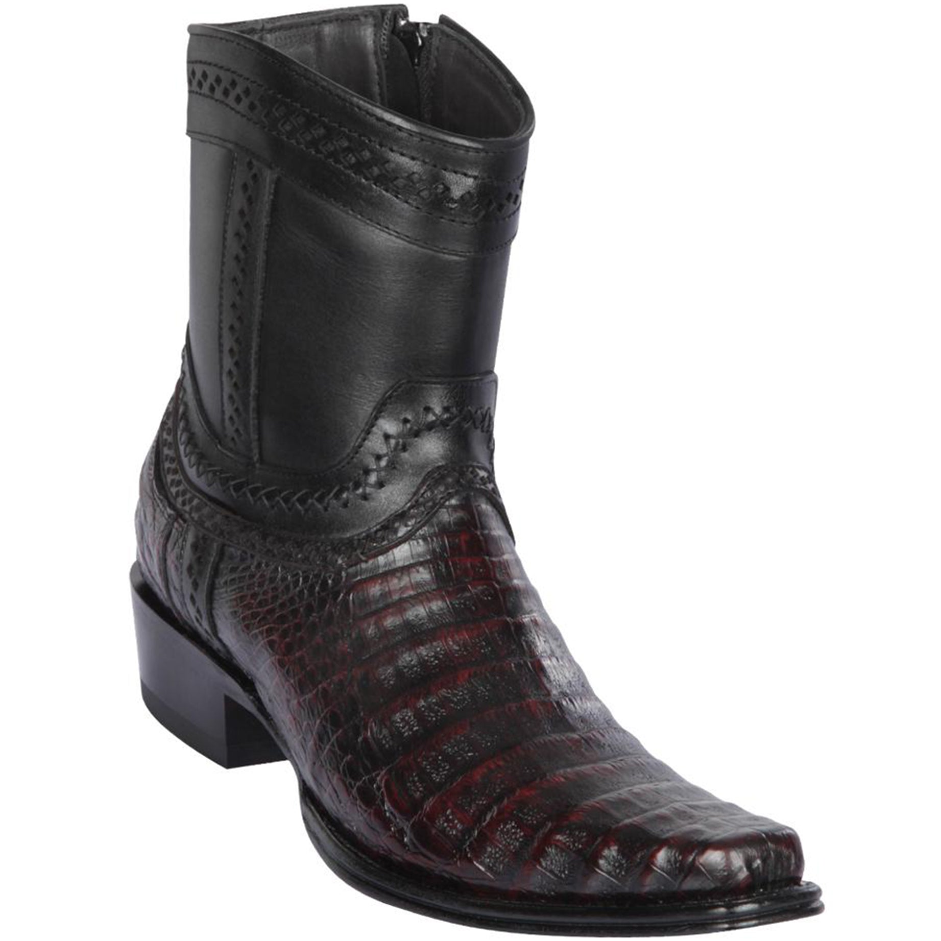 Caiman Tail Short Black Boots