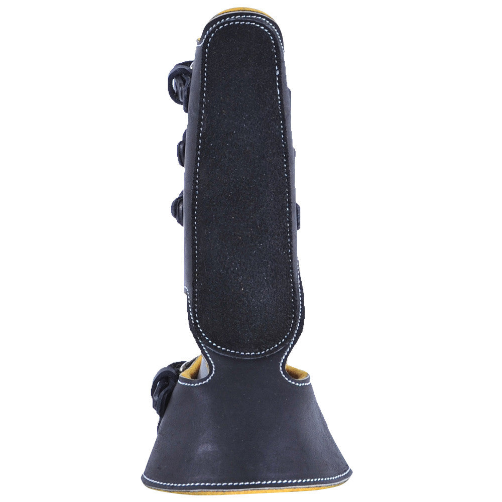 Black Leather Splint Boots For Horses