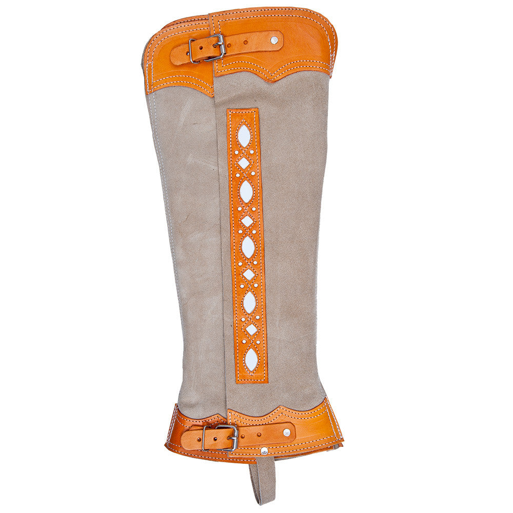 Demi-Chaps Polainas Charras – Cuir, Fabriqué Au Mexique, Neuf