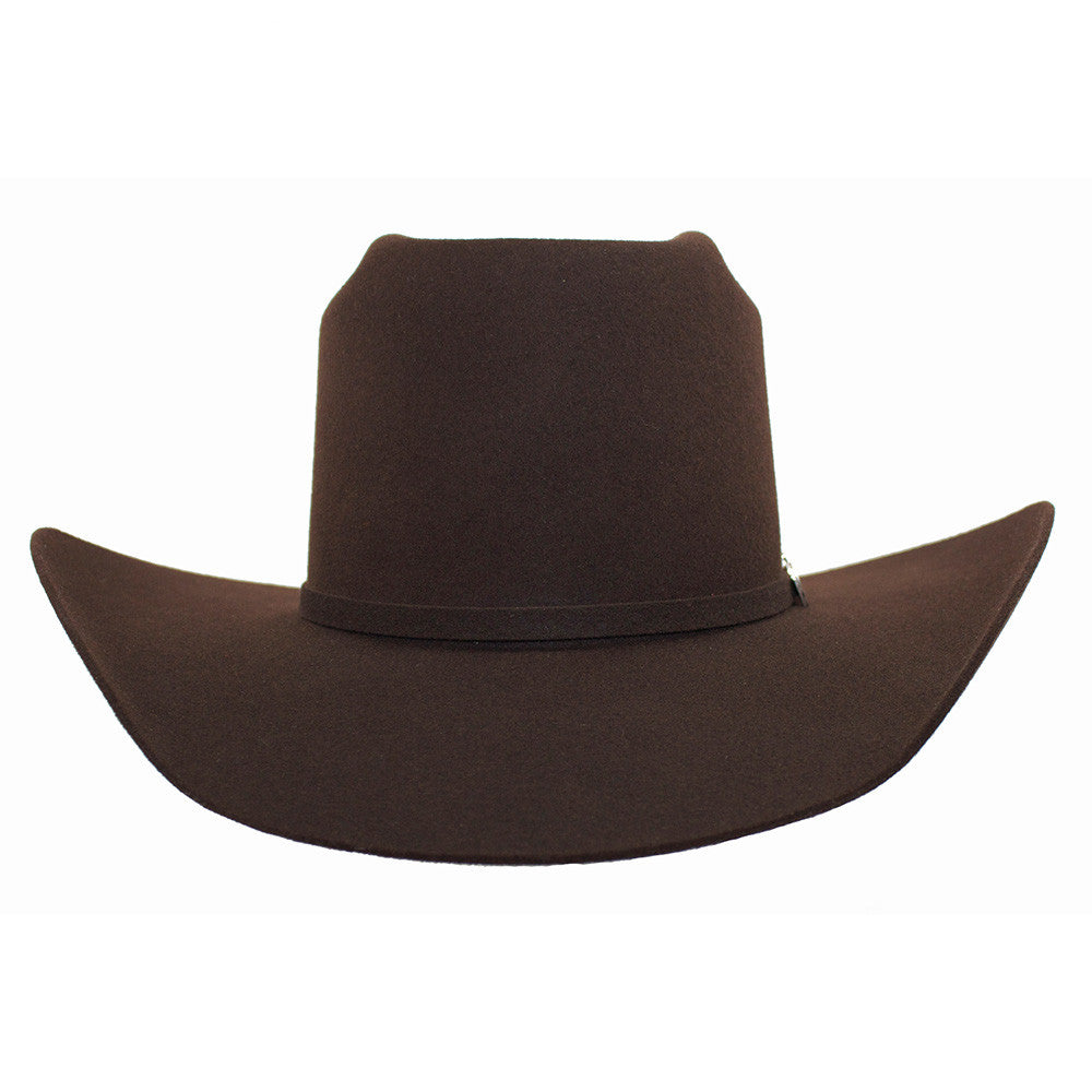 Cuernos Chuecos Brown Brick Crown Cowboy Hat