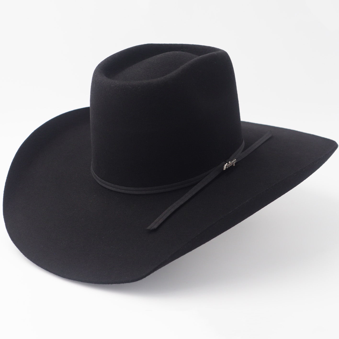 Black Felt Bull Rider Cowboy Hat - Main Image