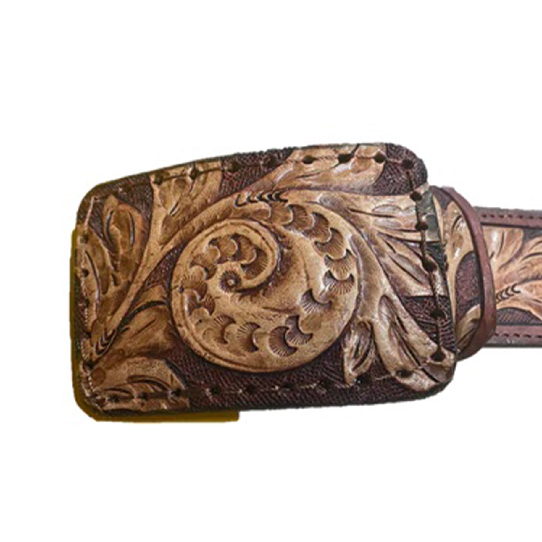 Leather Hand Tooled Belt