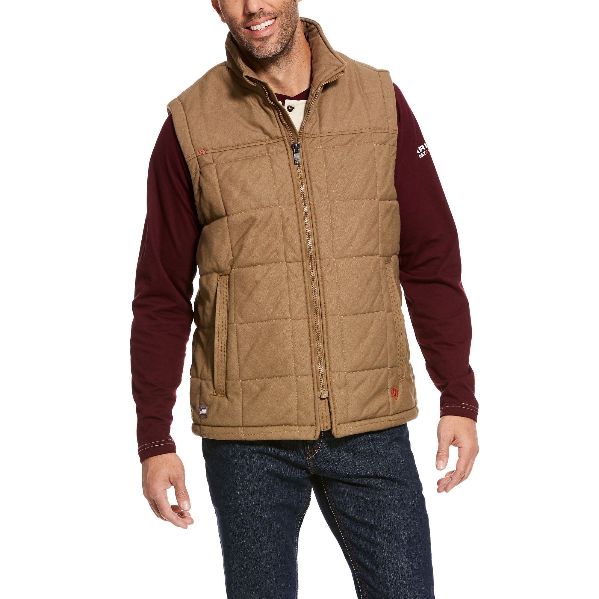 Ariat Vest Men's Crius Insulated Khaki