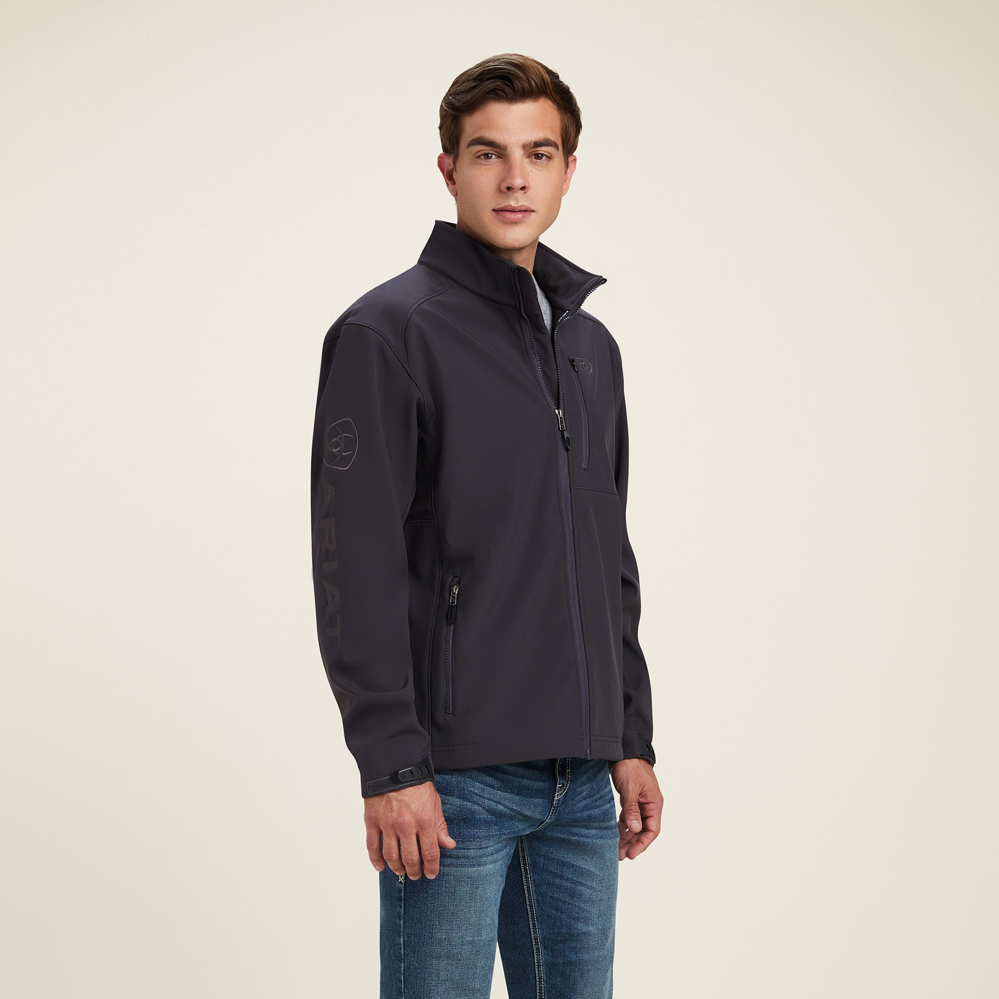 Chamarra Ariat Logo Softshell Phantom