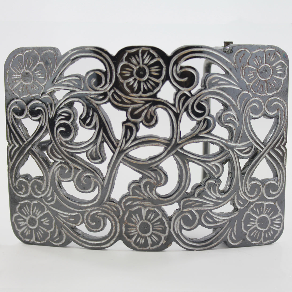 Floral Western Belt Buckle
