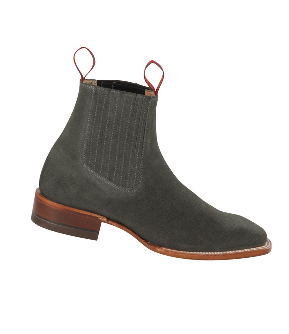 grey suede ankle boots
