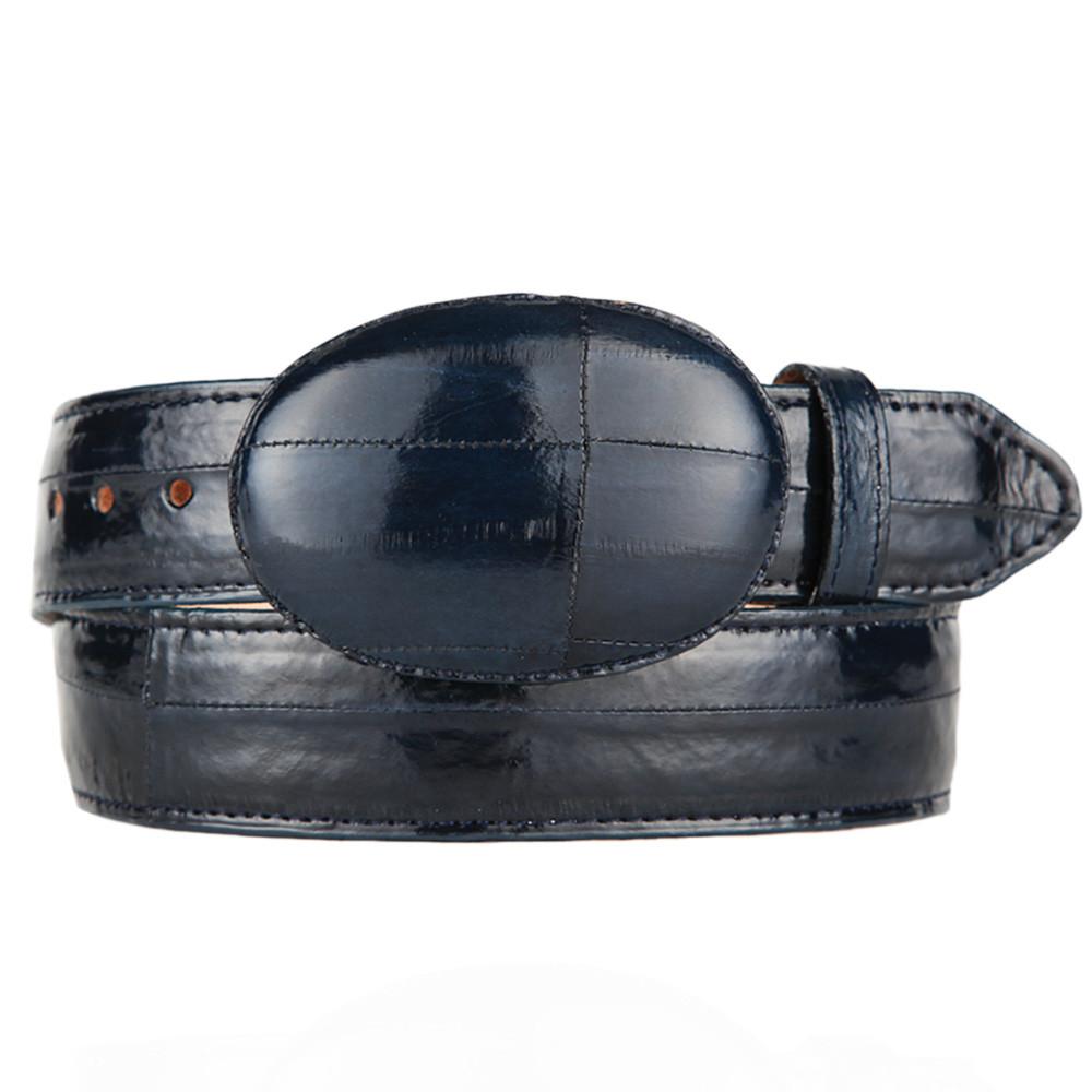 Los Altos Navy Blue Eel Belt