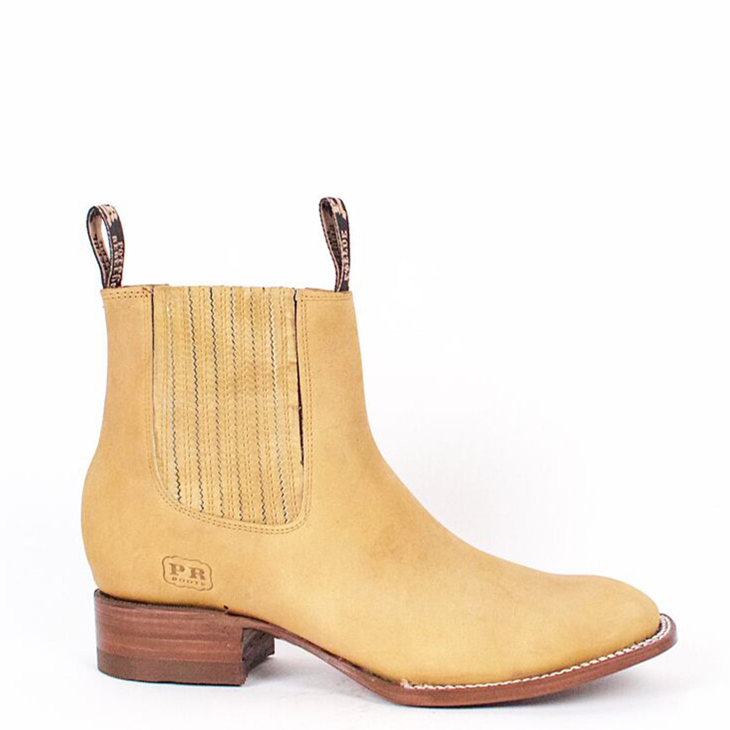 light brown square toe ankle boot