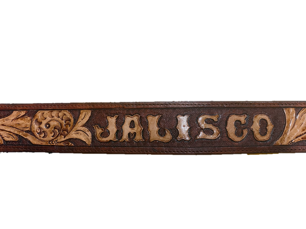 Leather Hand Tooled Belt