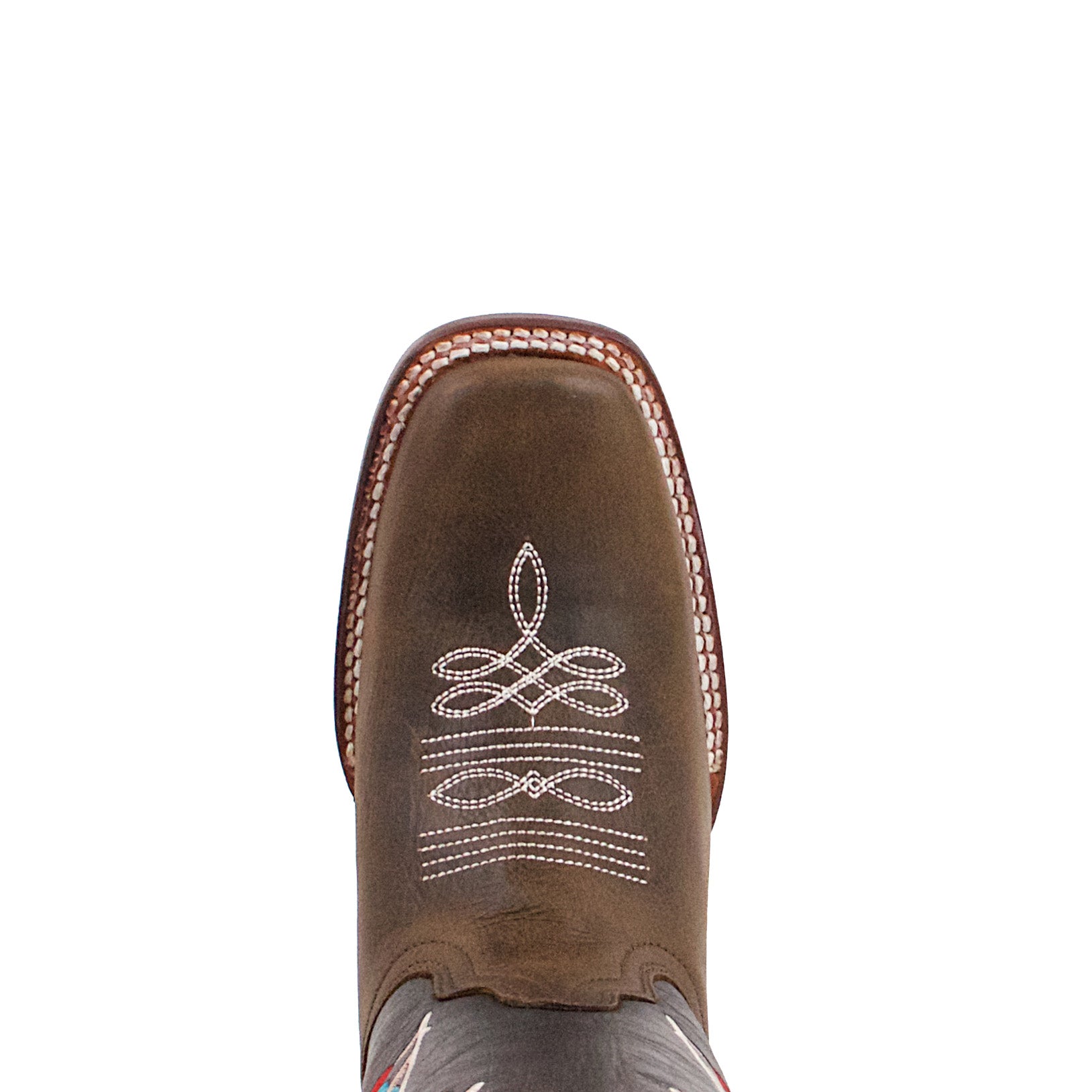 Quincy Square Toe Cowgirl Boots With Flowers