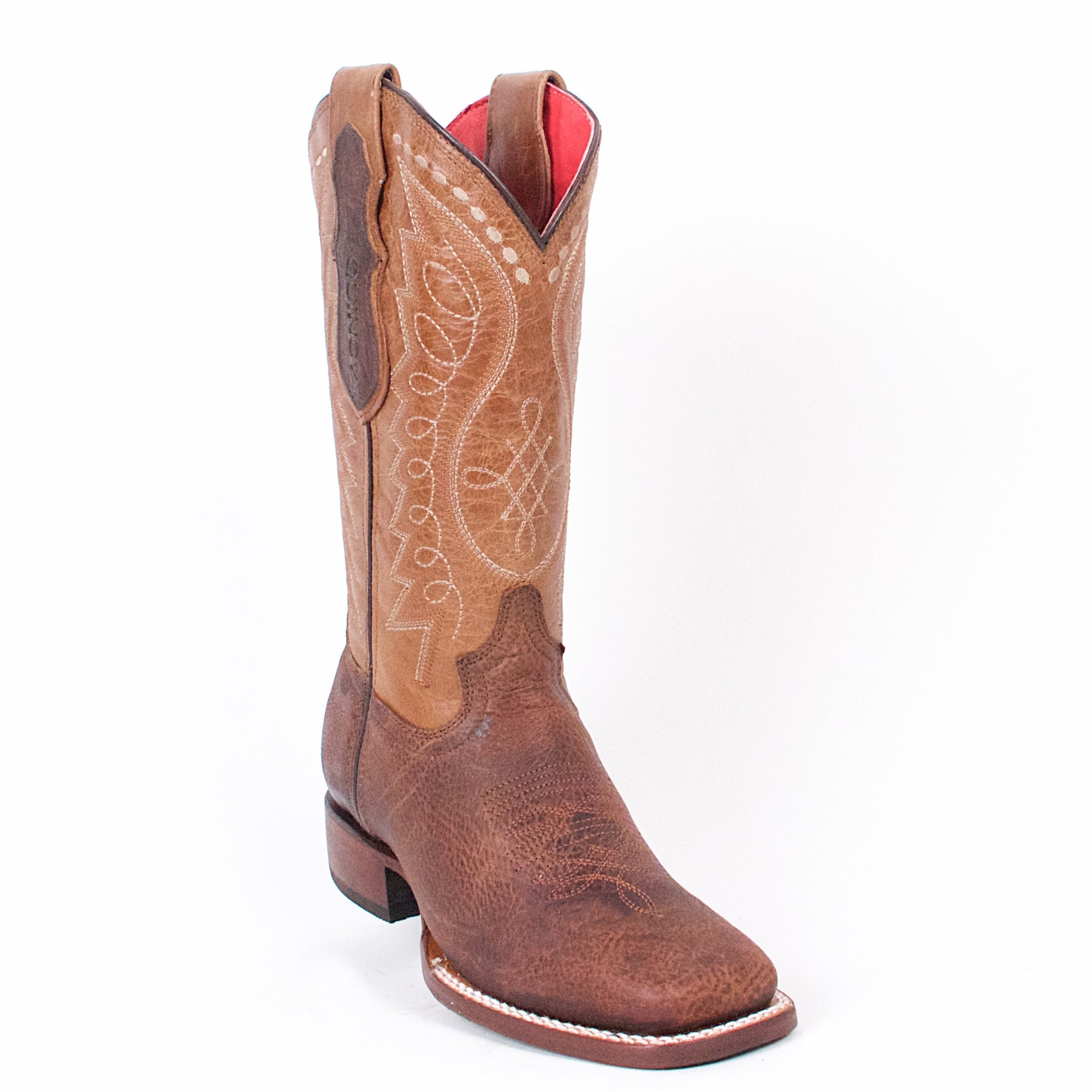 Quincy Bottes tabac à bout carré pour femme