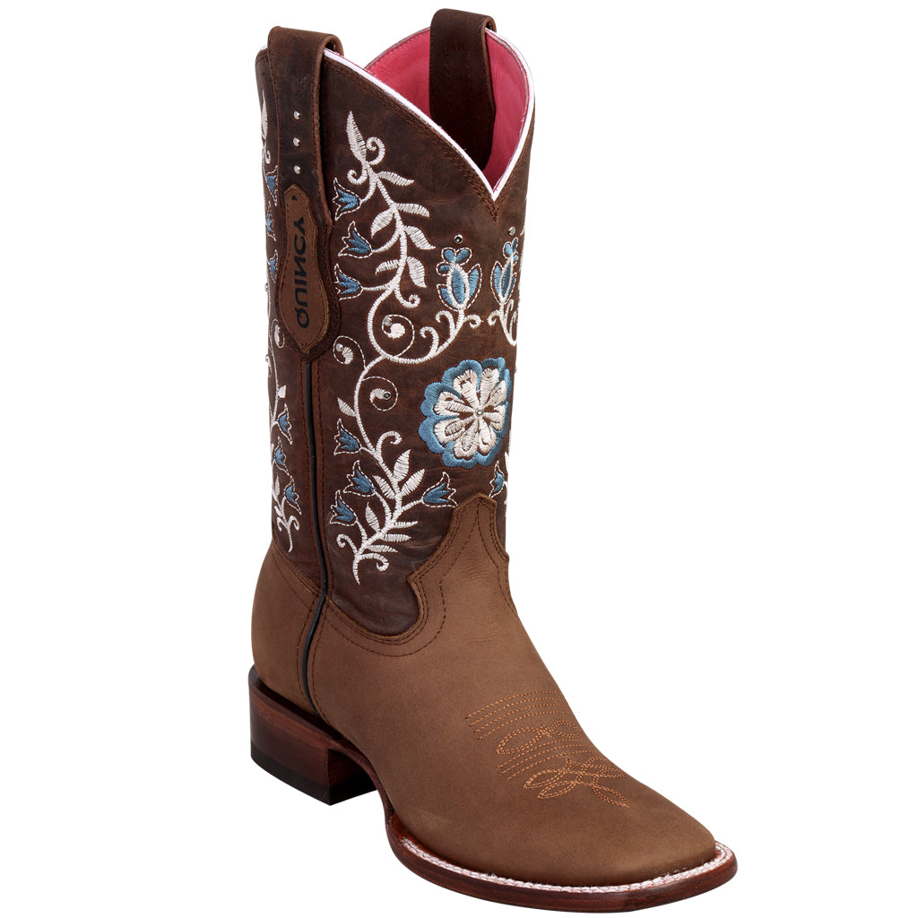Quincy Women's Flower Cowboy Boots