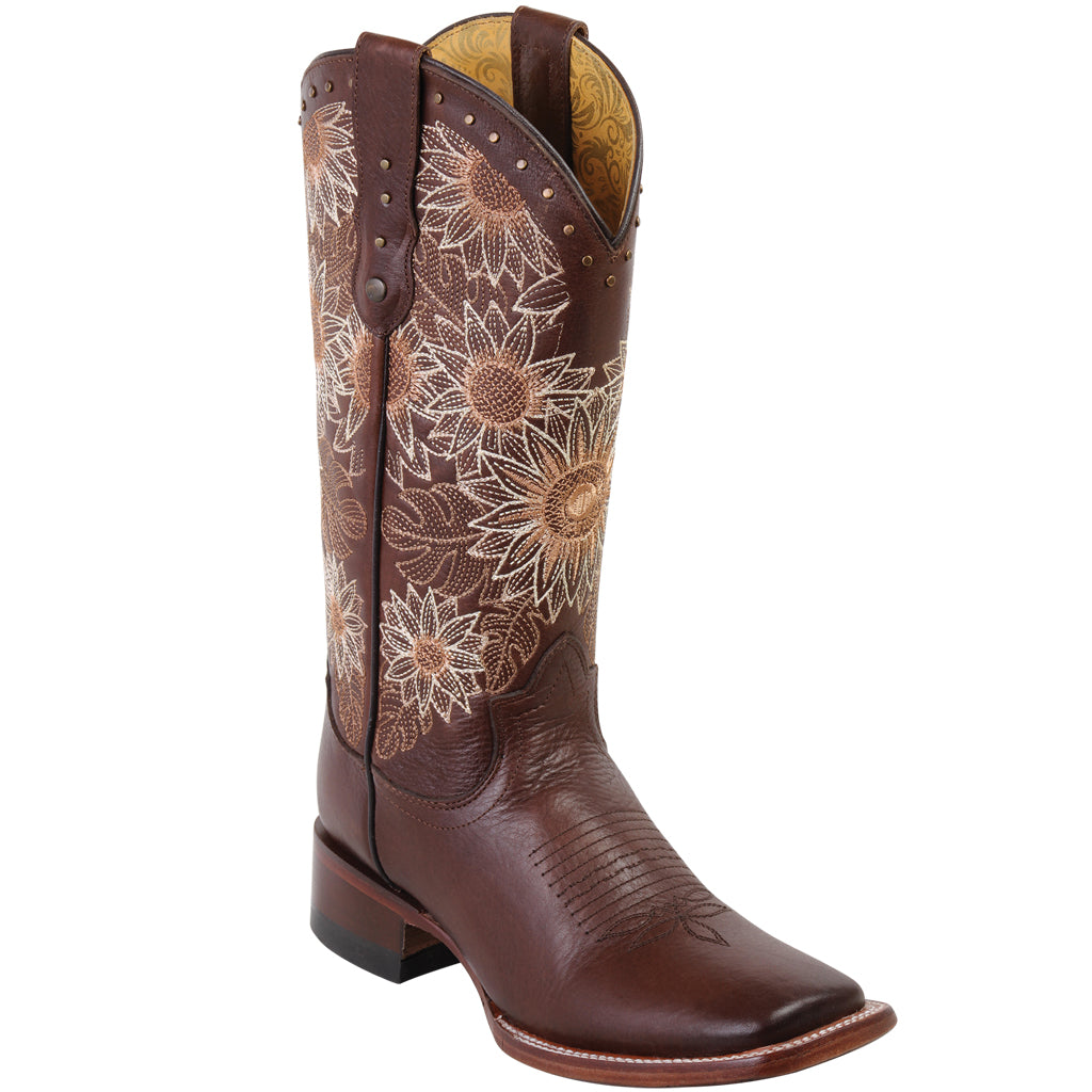 Sunflower Cowgirl Boots Square Toe