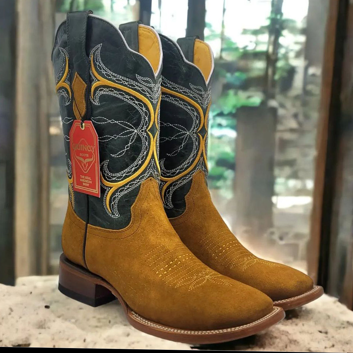 Suede Cowboy Boots