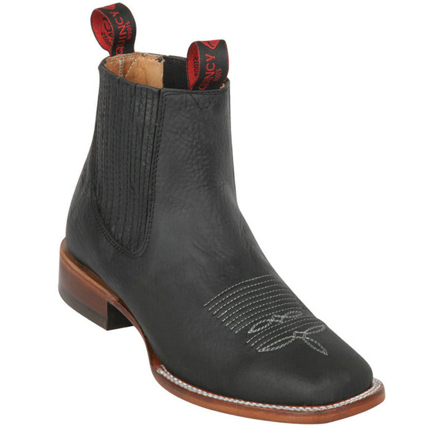 Quincy Mens Square Toe Ankle Boots