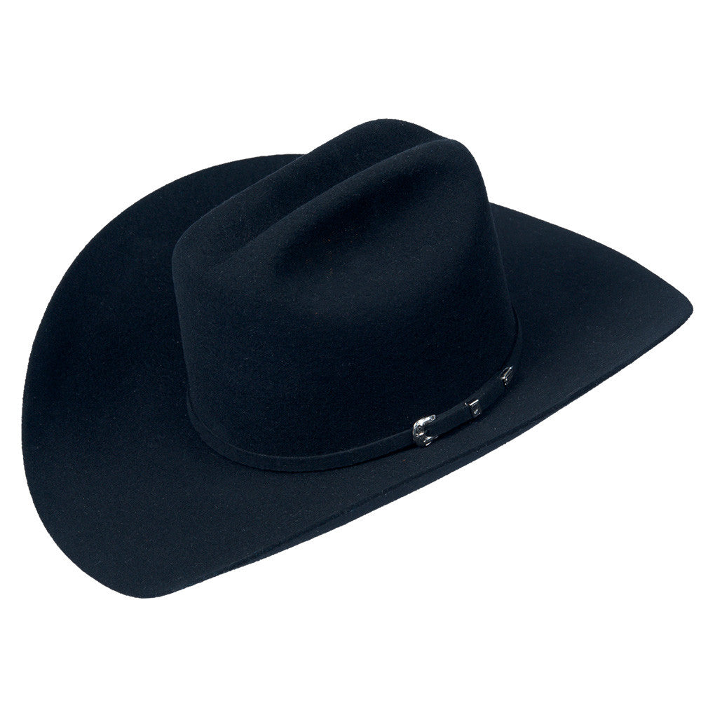 Serratelli 3x Black Cowboy Felt Hat