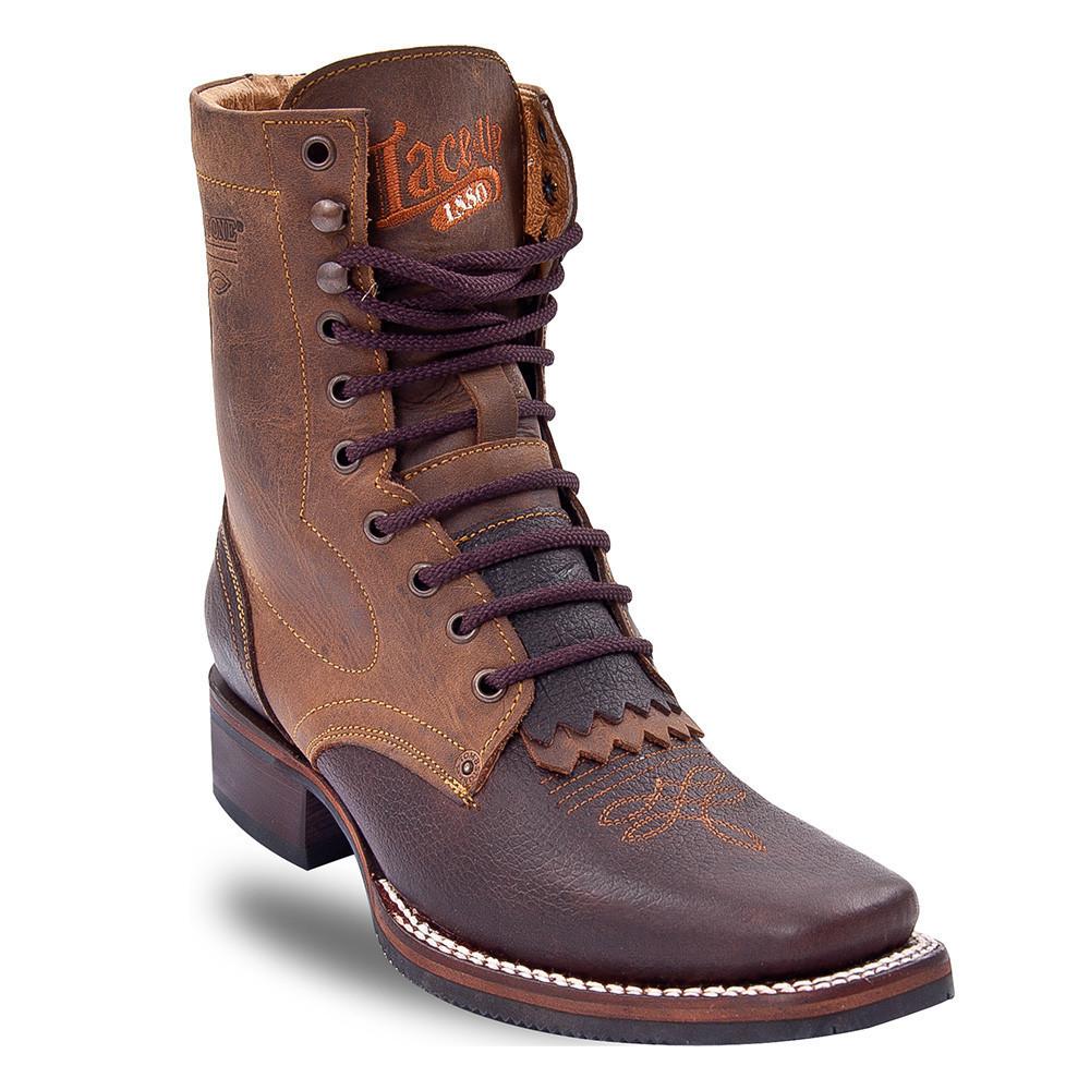 Tombstone Mens Square Toe Lace Up Boots - Main Image
