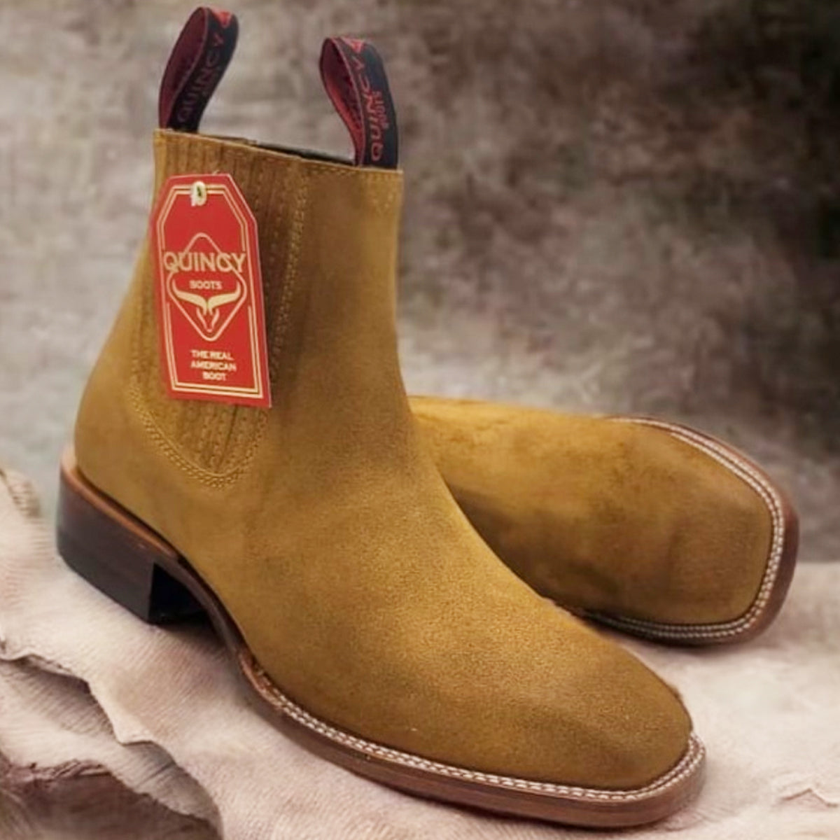 Botines Cuadrados Vintage Tan