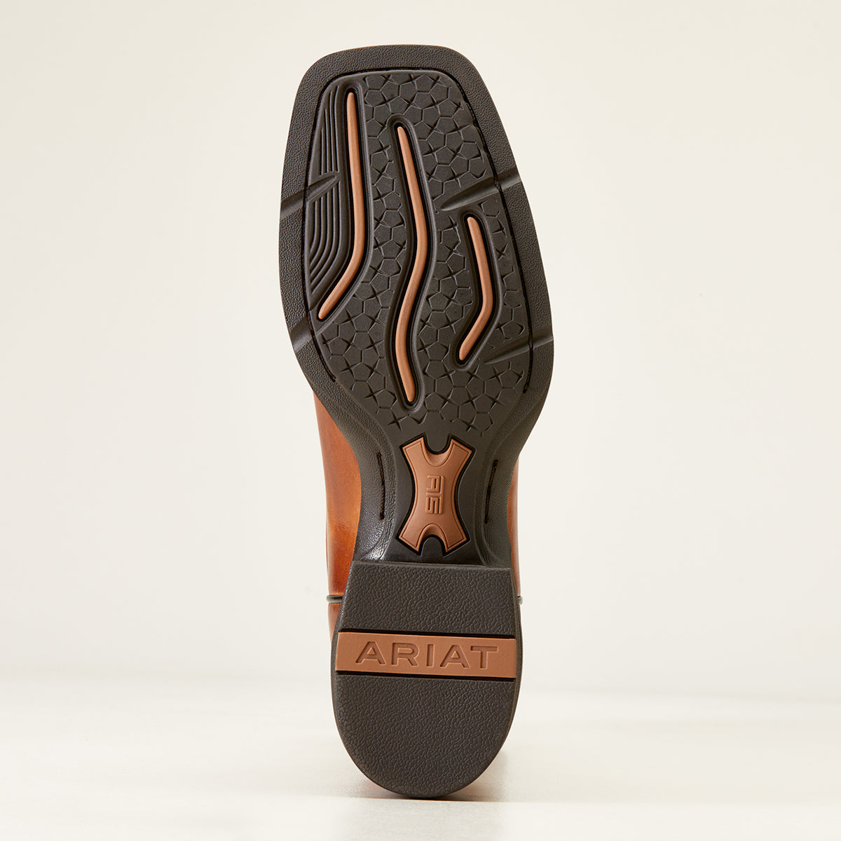 View of Ariat rubber sole.