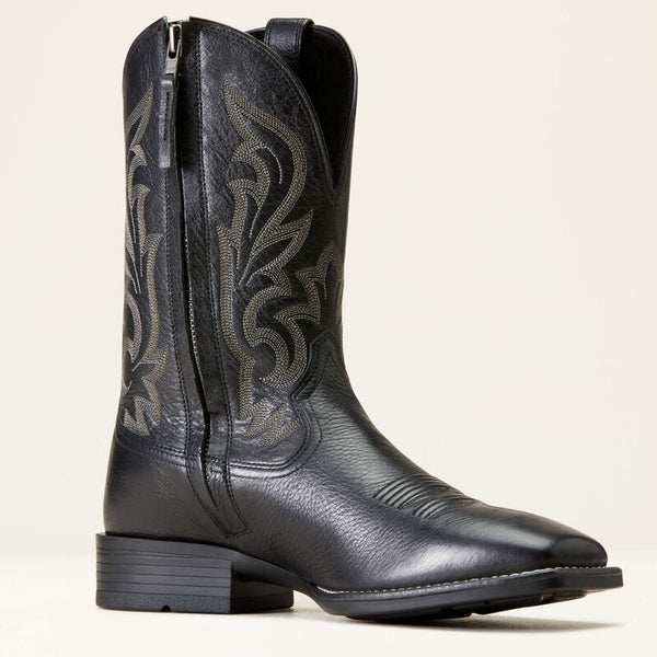 Slim Zip Ultra Black Cowboy Boots