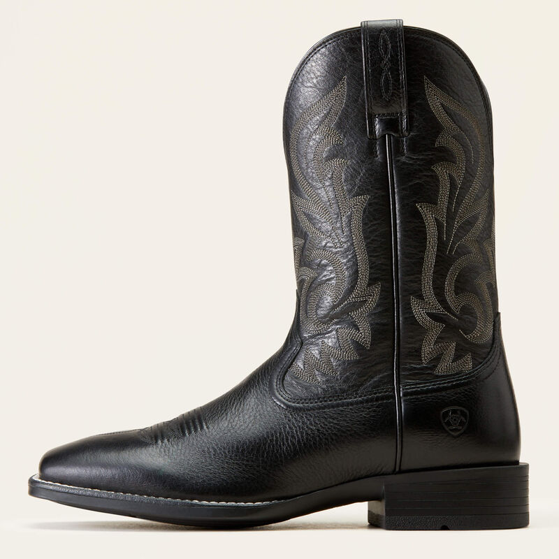 Slim Zip Ultra Black Cowboy Boots