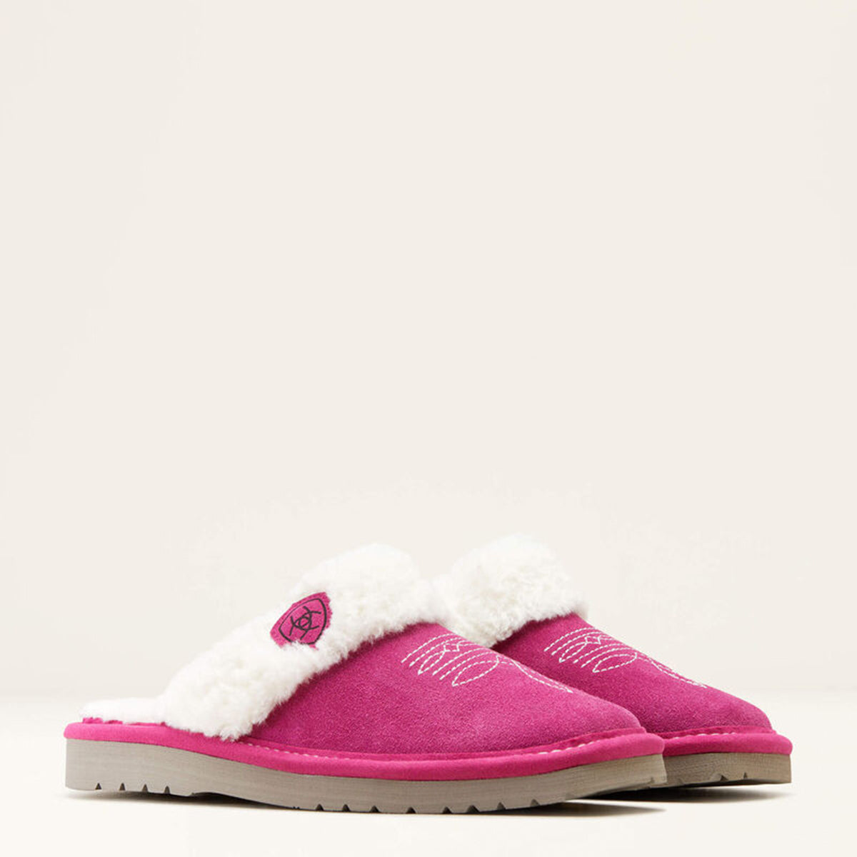 Pink Ariat Slippers Jackie Very Berry