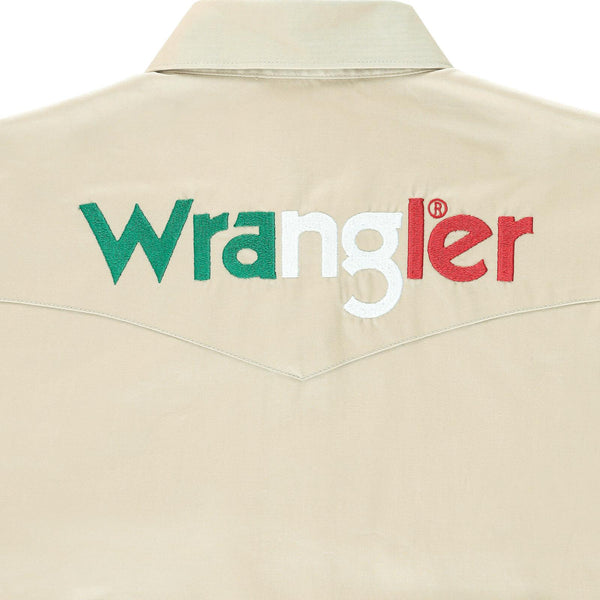 Wrangler Tan Long Sleeve Logo Shirt