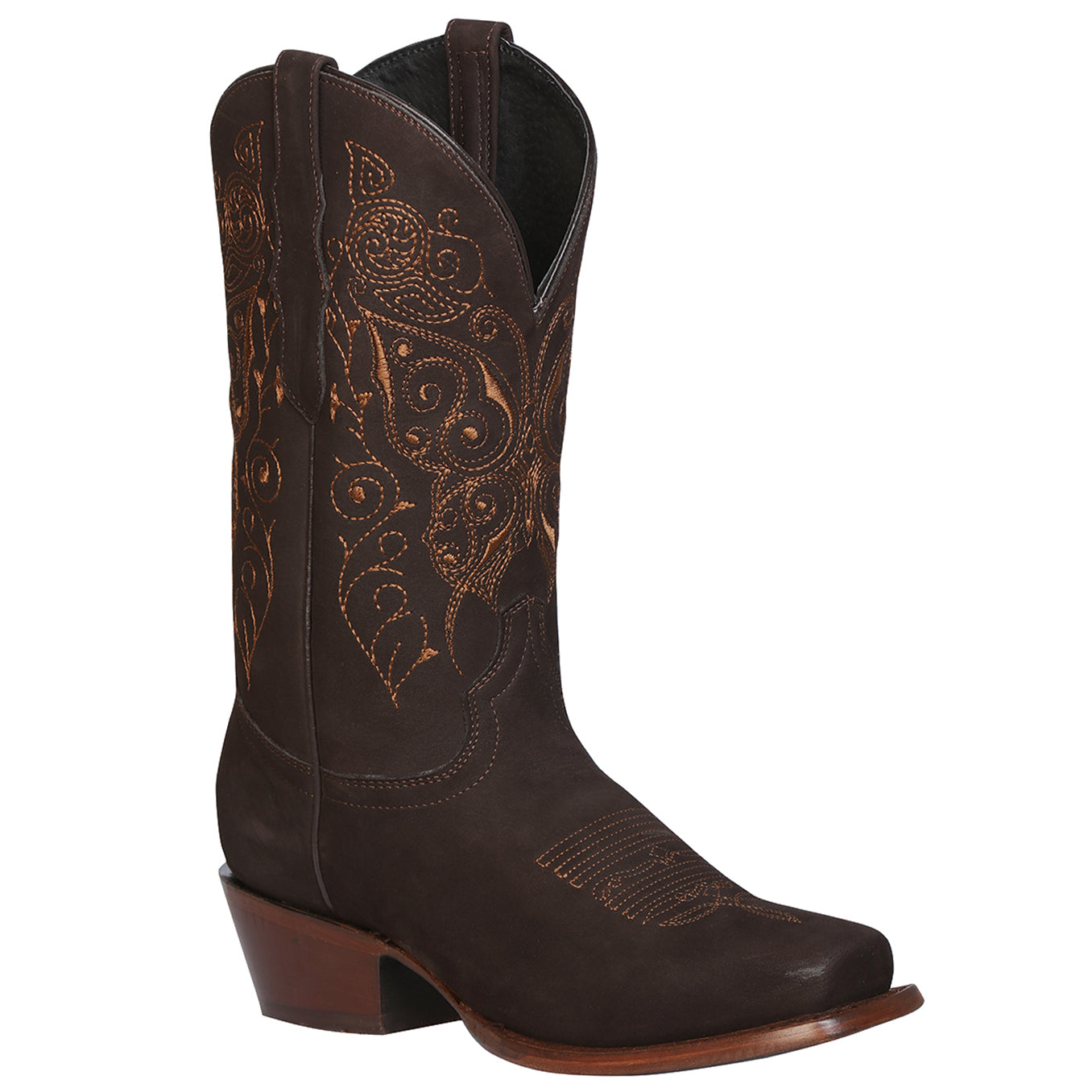 Brown Suede Cowgirl Boots