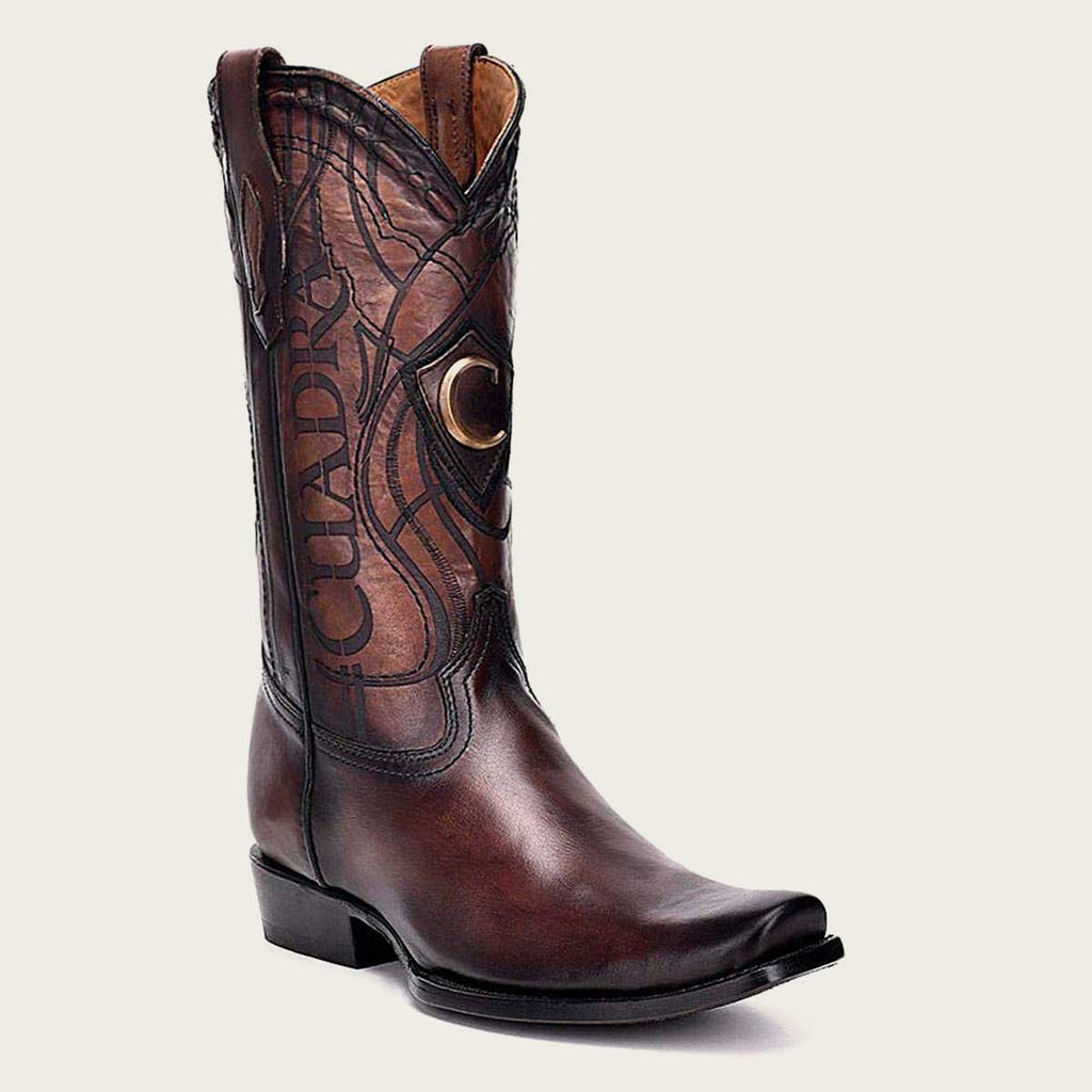 Brown Semi Square Toe Mens Western Cuadra Boots display picture 2