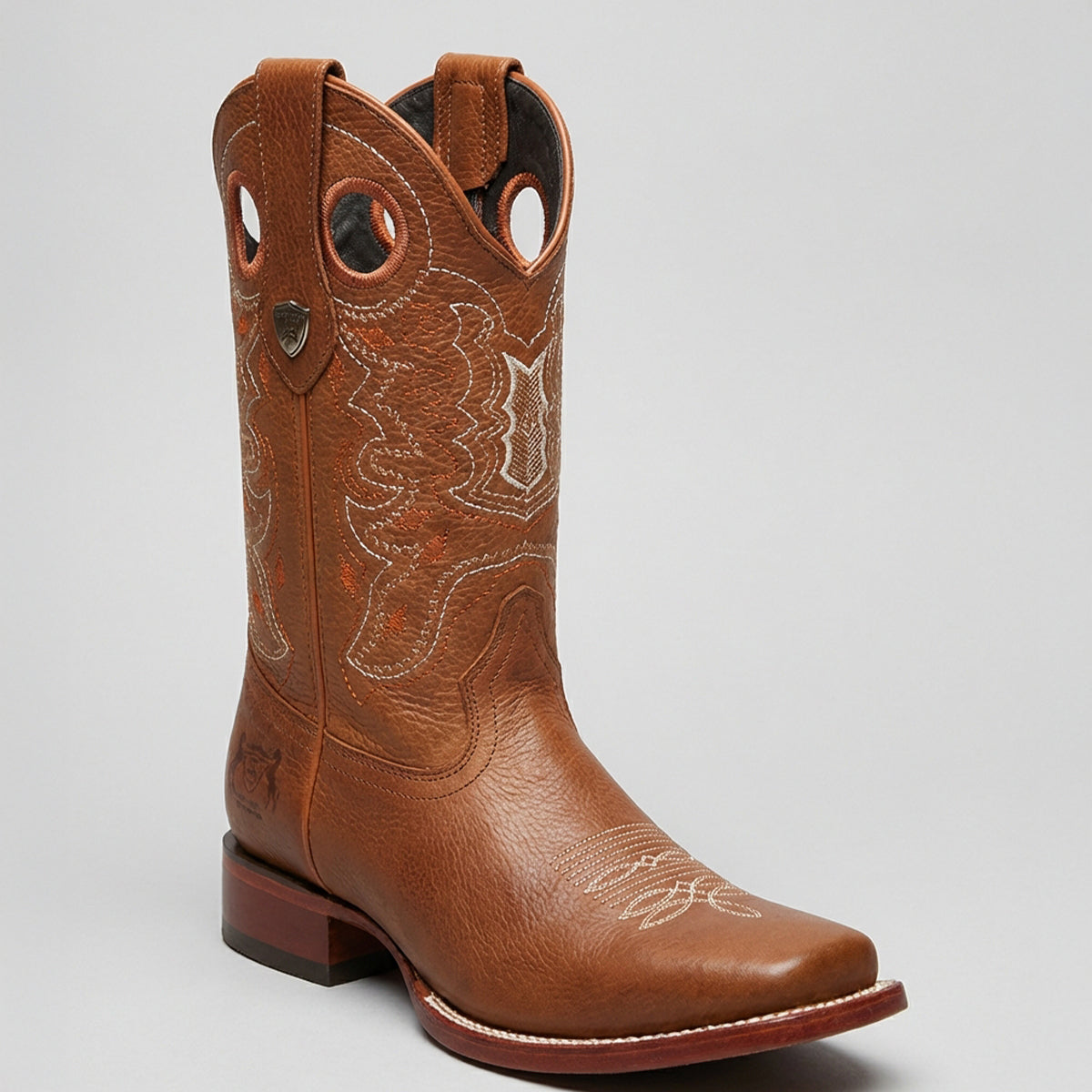 Wild West Men's Honey Brown Square Toe Boot